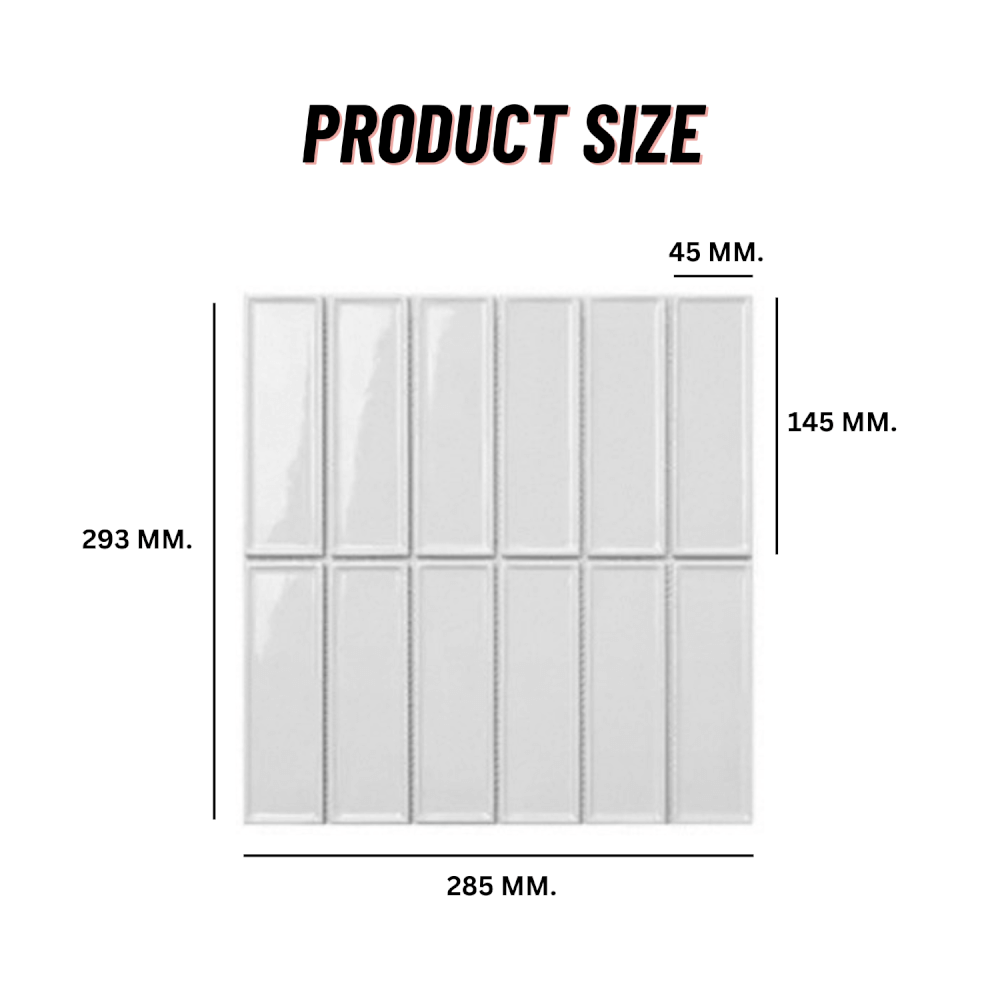 โมเสค TIMELESS TILES รุ่น BAR 29.3X28.5 ซม. สีเทา SILVER GRAY ผิวเงา